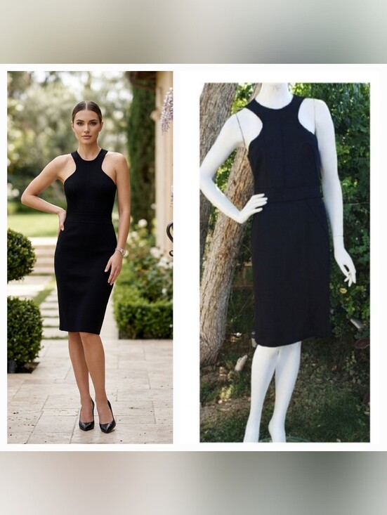Versace Dresses & Skirts - Versace Black Sleeveless Midi Sheath Dress